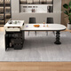 Gu Yi slate island table integrated household small apartment modern simple retractable multi-functional tea and dining table single island table flat model 1.6 meters tabletop fixed socket
