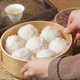 Classic handmade glutinous rice dumplings, bean paste dumplings, sesame dumplings, steamed specialty cakes 500g/b, handmade by master chefs, 4 bags in total, 40 pieces in total, sesame seeds*2+red beans*2
