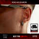 IDEAGEMER925 Silver Pixiu Earrings Men's Original Niche Design Earrings Retro Personality Trendy Cool Handsome Men's Earrings Pixiu Earrings Single