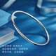 Wanfulong commuting matching丨PT950 platinum simple and fashionable smooth plain ring platinum bracelet 2025 new style gift for girlfriend 9.07g, fashionable smooth plain platinum bracelet 58cm