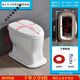 Pupan rural toilet renovation dry toilet dual-purpose ceramic flush-free straight-through squat toilet converted into a sitting toilet toilet for the elderly j extra long square mouth + cover