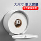 Shantou Lincun 304 stainless steel roll paper box hotel commercial public toilet bathroom wall-mounted large-capacity paper towel holder brushed style + key