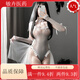 Universal maid wedding dress suit sexy elastic romantic bridal wear wedding dress one-piece net suit uniform stockings one tone gray veil + bow tie + sleeves + jumpsuit + net stockings one size fits all (80-130Jin Jin is equal to 0.5 kg)