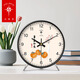 Polaris pendulum table clock, new Chinese style table clock, home use, living room silent table clock ornaments, desktop clock pendulum clock, Polaris Constellation Clock 005 black, Polaris movement, 8 inches in diameter, 20 cm
