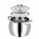 JCZS German brand stainless steel lard tank with filter double ears household large-capacity oil cylinder with lid storage tank oil basin 6Jin Jin equal to 0.5kg packed food grade stainless steel comes with filter + spoon