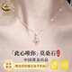 Zhen Shang Silver Chinese Gold Moissanite Pendant Silver Necklace Female Birthday Gift 2025 New Light Luxury Niche Gift for Girlfriend and Wife