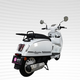 Boundary-breaking Kara commemorative high-end 2025 fuel scooter with front and rear disc brakes Glacier White ABS Supreme Edition
