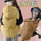 Korean ins children's outing cloak baby stroller thickened windproof blanket baby waist stool velvet blanket to keep warm in autumn and winter white bear velvet cloak