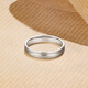 Saturday Fortune (ZLF) PT950 platinum ring for men and women, simple platinum couple ring, elegant classic wedding ring, No. 17 - 3.76g