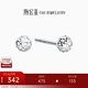 Trendy Acer platinum earrings for women, platinum earrings, fashionable commuting, birthday gift for girlfriend, priced at 100 yuan, 0.65g, one pair, silicone ear plugs included
