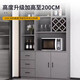 Zhong Zhang Gui wine cabinet living room wall-mounted home partition cabinet entrance cabinet foyer display cabinet storage rack red wine storage cabinet can be customized solid wood 240 length gray + white package home + installation