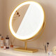 Rental artifact, high-definition makeup mirror with light, led desktop mirror, dressing mirror, smart beauty dressing mirror, bedroom home mirror, birthday anniversary gift for girls, rotating high-definition mirror, black, 40cm, rechargeable