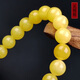 Amber style, one object, one picture, one certificate, beeswax bracelet, natural amber, women's hand beads, full of dense chicken oil, yellow Russian material, flawless bracelet, 10.42g, 8.5mm