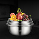 Laberton food grade 316L stainless steel basin set household thickened vegetable basin oil basin egg beating and basin cooking basin soup basin small basin three-piece set 18-22-24cm thickened 316L steel