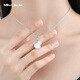Miss JuJu pt950 platinum gourd pendant for women fashion platinum Fulu necklace for wife small version pendant 1.3-1.5 grams + free silver chain