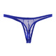 Sexy underwear popular mesh thong men's transparent sexy underwear fully transparent U convex T pants white one size