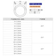 Ansery O-ring seal repair box silicone ring oil-resistant, wear-resistant and high-temperature resistant combination pad national standard silicone 15 kinds 225PCS 4D00002