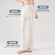 He Jiagong's Slim Drawstring Skirt Women's Fake Two-piece High Waist Hip-lifting Anti-Exposed Flare Pants Pilates Sports Fitness Yoga Coconut Milk White S 75-90Jin Jin is equal to 0.5 kg
