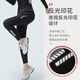 LI NING Li Ning yoga wear women's Pilates running long-sleeved top 2025 new spring fitness suit black gray slim_high elastic two-piece set S