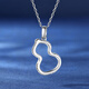 Wanfulong Gourd Platinum PT950 Pendant Fulu Platinum Necklace Single Women's Model as a Birthday Gift for Girlfriend and Wife Platinum PT950 Chinese Style Gourd Pendant 1.9g
