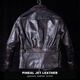 PJL men's new retro tea core horsehide classic 1920 newsboy leather jacket jacket leather jacket tea core color M (130Jin Jin is equal to less than 0.5 kg)