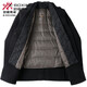 KBXNG Jinba winter double-sided wool men's coat suit collar mid-length liner jacket middle-aged men's wear 8669 black (removable liner) M 170/48