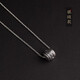 999 pure silver Pixiu pendant for men, trendy retro Thai silver necklace jewelry, good luck passerby pendant for boyfriend, wax leather rope style, everything goes well gift box