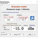 RF power meter Power meter V1.0 500Mhz -80 10 dBm can set the RF power attenuation value RF-Power500