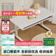 Black and white children's A2 study table, children's table and chair, solid wood lift table, writing table, computer table, imported rubber wood 1.2m