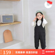 Nanny Goose Baby Pants White Duck Down Infant Toddler Boys and Girls Outer Wear Thickened Pants Jumpsuit Overalls Winter Black 73 cm