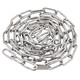 Beijing Times 304 stainless steel chain seamless short ring long outdoor clothes drying chain thickened iron dog chain lock pet lifting chain clothes drying chain package 4mm (9 meters + 2 spring buckles)