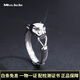 Miss JuJu pt950 platinum ring men's platinum ring men's domineering personality leopard head live adjustable opening large ring weighing 6.7-6.9 grams