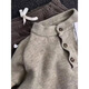 7 excellent products Sweater Men's Autumn and Winter New American Henry Collar Heavy Bottoming Sweater Loose Jacket Top Men SBXS-D067 Khaki M