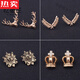 SNQP Crown Men's Suit Brooch Jacket Bouquet Small Pin Shirt Collar Pin Cover Collar Class Class Class Class Class Class Class Class Class Class Class Class Class Class Class Class Class (Pair)