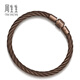 Chow Sang Sang Thick Rope Chestnut Brown Bracelet CharmeXL Beaded Rope 5mm Thick Version Stainless Steel Rope CC21