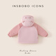 INSBOBOINSbobo Girls' Cotton Clothes 2025 Winter Children's Jackets Winter Clothes New Cotton Jackets Baby Thickened Children's Clothing Cotton Clothes Pink 90