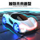 Shantou Lincun Douyin same style children's remote control car toy racing stunt concept car boy birthday gift charging drift stunt concept car Gulf blue dual control