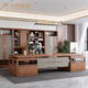 Ningqiu Luoge (NICHLORT) desk solid wood boss desk high-end new Chinese style office furniture simple modern president desk executive desk 2.6 meters desk