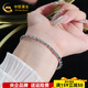 China Gold (CHINA GOLD) platinum bracelet pt950 bamboo flower beads platinum bracelet solid birthday Valentine's Day gift for my wife, about 11.94g 55 ring mouth + 2cm extension chain
