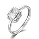Wanfulong sparkling car flower sugar cube platinum ring PT950 platinum versatile living ring living ring can be freely adjusted 3.47g