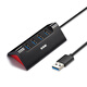SSK BiaoWang USB-сплиттер расширительный док, высокоскоростной док-док-концентратор с четырьмя портами, удлинительное удлинительное кабель с многоуровневым преобразователем ноутбука [USB3.0] 5 Гбит/с/с портом питания SHU835 1,5M 1,5M [USB3.0].