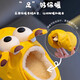 Fengming children's cotton slippers 1-3 years old autumn and winter baby one-year-old baby slippers home children plus velvet, comfortable, light and non-slip children's warm cotton slippers yellow giraffe included heel 24-25 recommended 2-3 years old inner length about 15cm