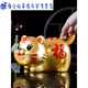 Junmo Year of the Tiger Tiger Piggy Bank only goes in and out of the Year of the Tiger Piggy Bank for children boys and girls anti-fall little tiger ornaments storage gold trumpet