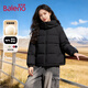 Baleno hooded cotton coat for women 2025 winter thickened warm casual and fashionable commuting style small man wear jacket