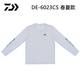 Dayiwa DE-6023CS spring and summer pure cotton casual long-sleeved shirt round neck pullover T-shirt fishing suit white-M size