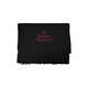 Vivienne Westwood Queen Mother Autumn and Winter New Warm and Windproof LOGO Embroidered Wool Tassel Scarf Unisex Black