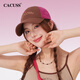 CACUSS Story Hat Women's 2025 New Sun Hat Fashionable Sun Protection Hat Large Brim Baseball Cap Khaki Adjustable (57-59cm)