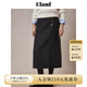 ELAND 40% sheep wool Eland skirt women's college plaid H-shaped slim skirt 25 autumn new style dark gray (17) D/Grey S 160
