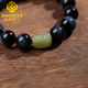 MARDOTG 7A Collection Grade Blue Tiger Eye Stone Bracelet Men's Jade Pixiu Tiger Eye Stone Bracelet Men's Gift Blue Tiger Eye-Pixiu-14mm Bead Diameter