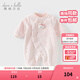 DAVE&BELLA winter new coral velvet baby jumpsuit newborn clothes children's rompers baby pajamas and robes pink ready in stock 80cm (recommended height 73-80cm)